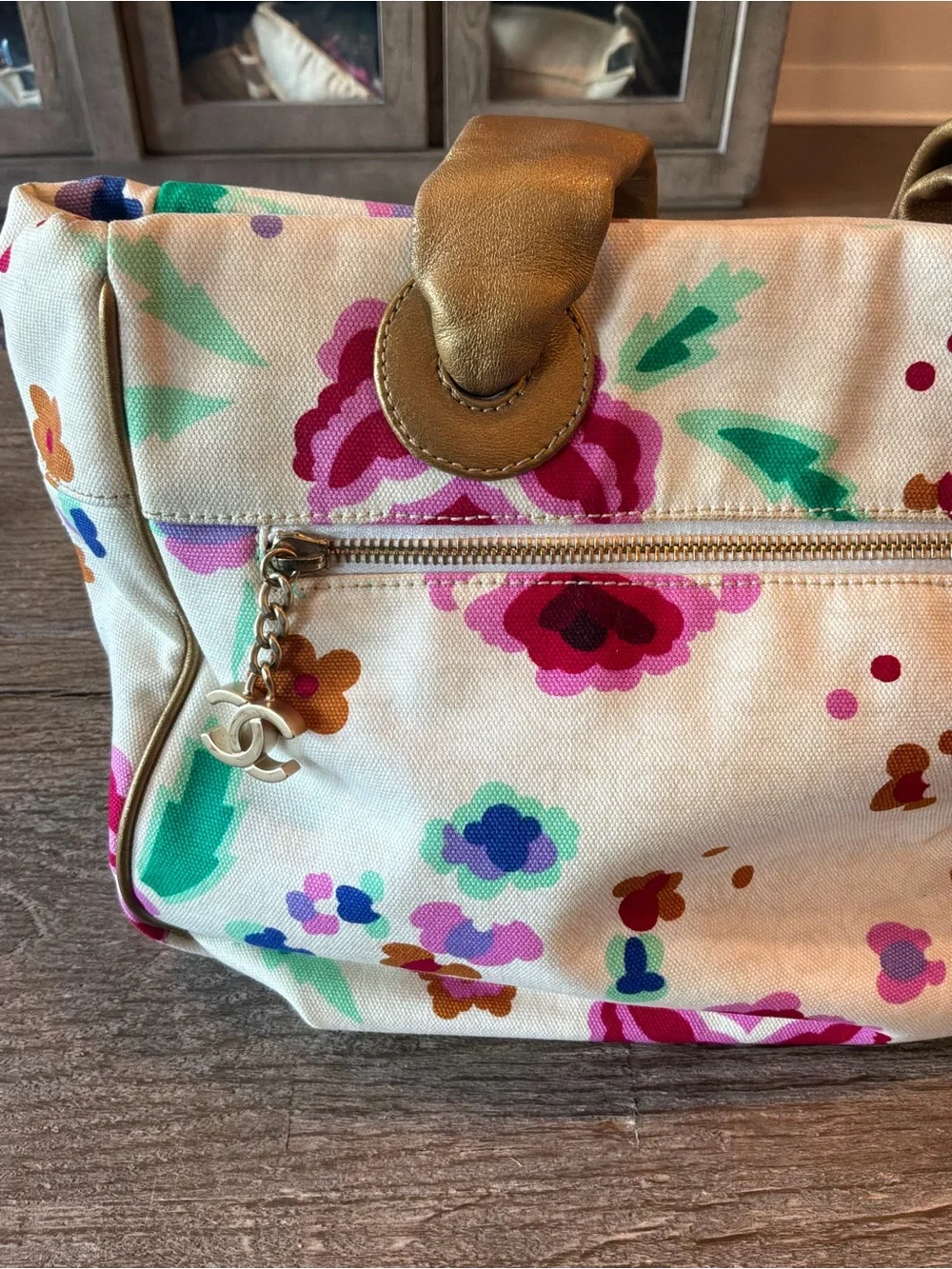 Chanel Pret-a-Porter Printemps 2004 Floral Tote - MINT!